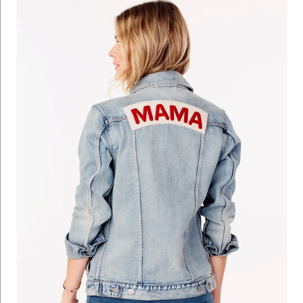 Ingrid and Isabel MAMA denim jacket.